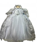 GIRLS CHRISTENING DRESS W/ VIRGIN (0515753) WHITE